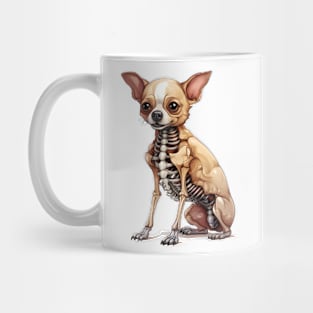 Skeleton Chihuahua Dog Mug